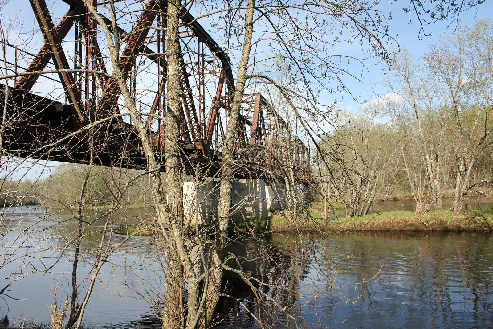 Looking east